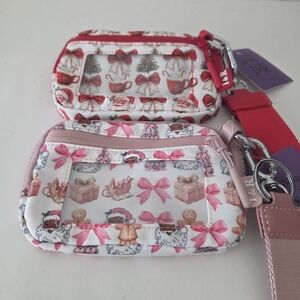 NWT Iris & Rainbow Christmas Wristlet Pair